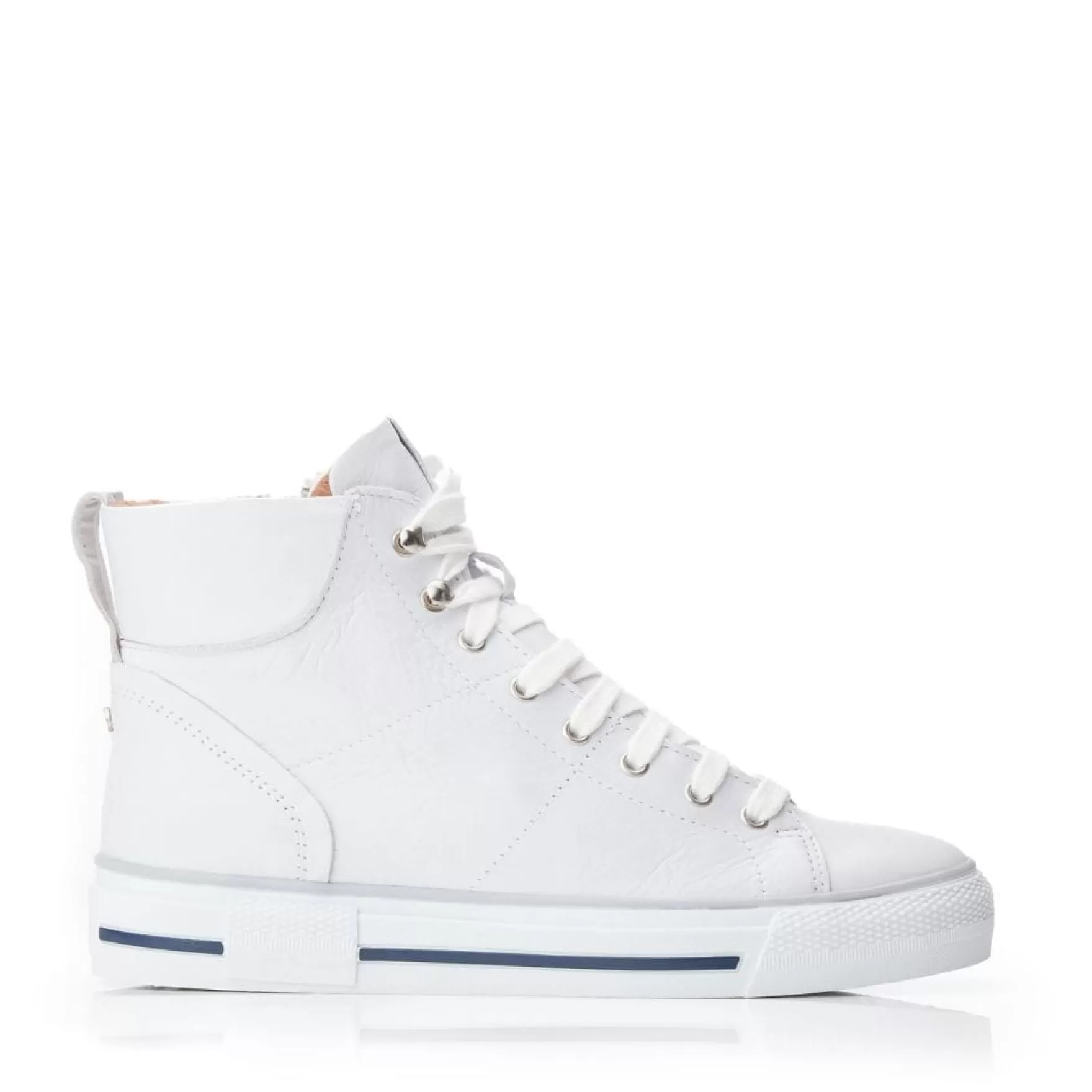 White Trainers | High-Top Trainers*Moda in Pelle White Trainers | High-Top Trainers