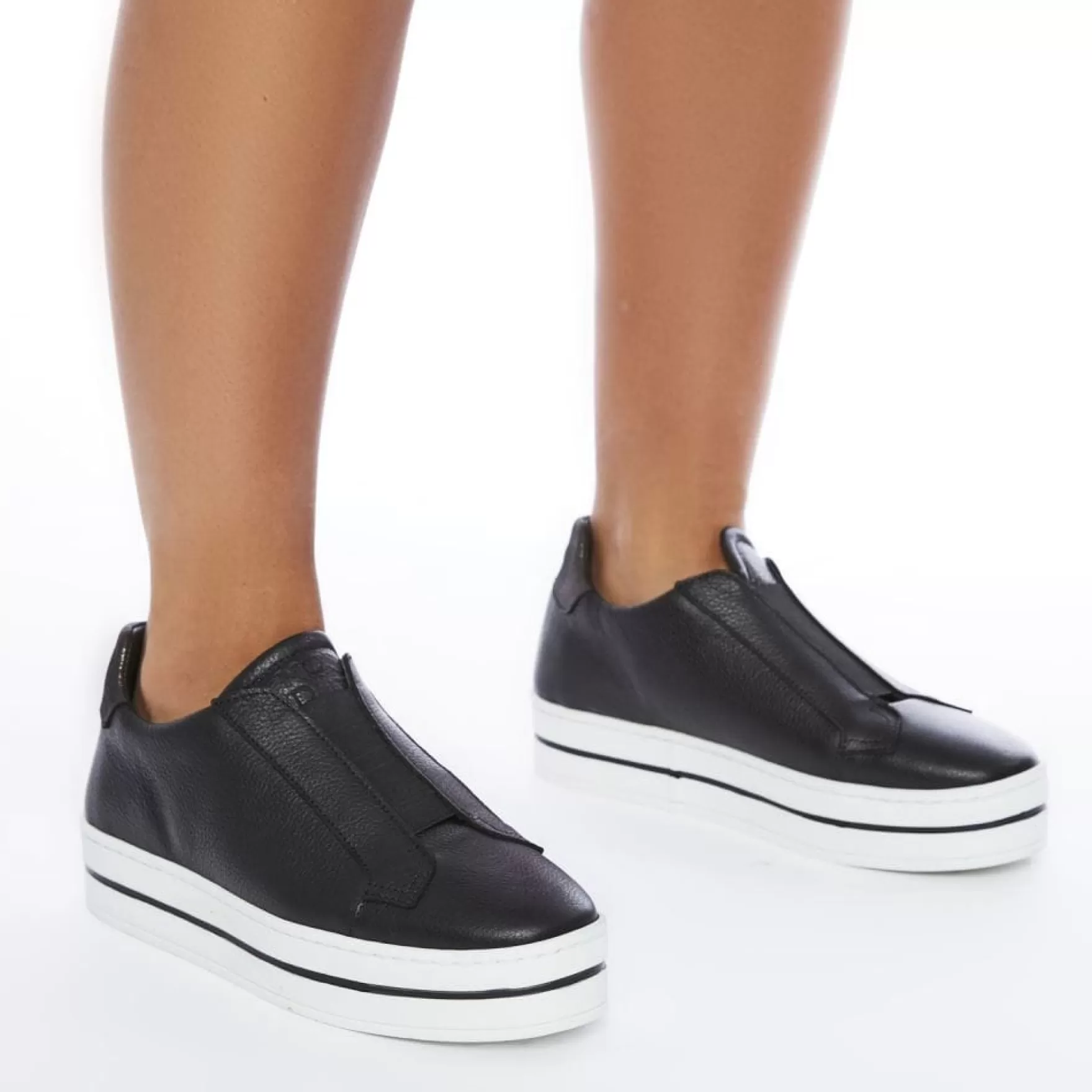 Black Trainers | Slip-On Trainers*Moda in Pelle Black Trainers | Slip-On Trainers