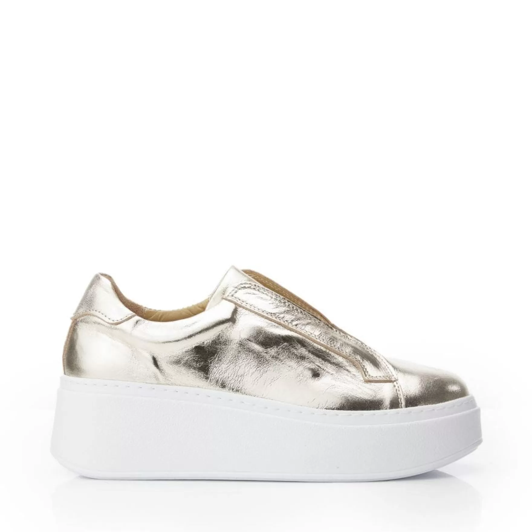 Metallics | B.Soleful | Slip-On Trainers*Moda in Pelle Metallics | B.Soleful | Slip-On Trainers