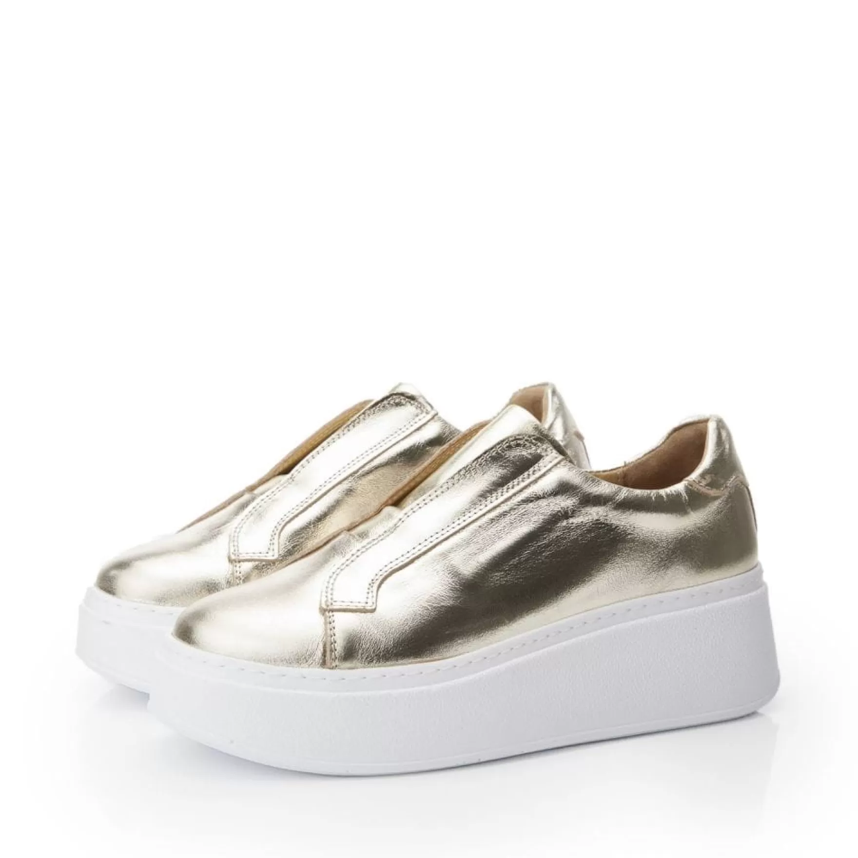 Metallics | B.Soleful | Slip-On Trainers*Moda in Pelle Metallics | B.Soleful | Slip-On Trainers