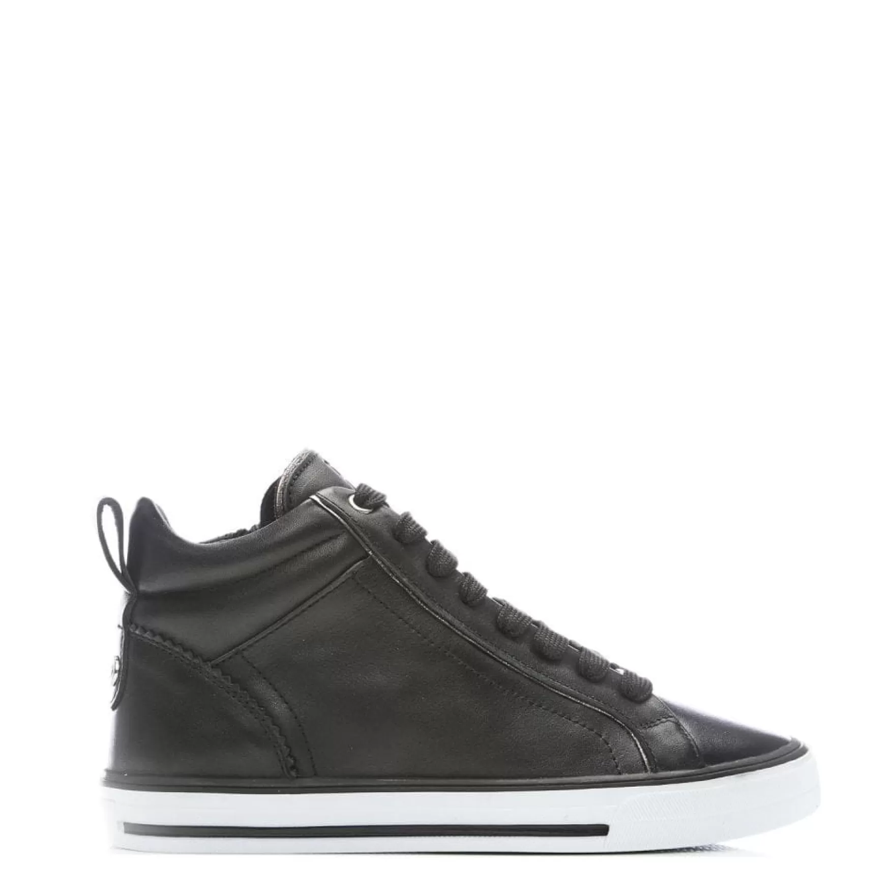 Black Trainers | High-Top Trainers*Moda in Pelle Black Trainers | High-Top Trainers