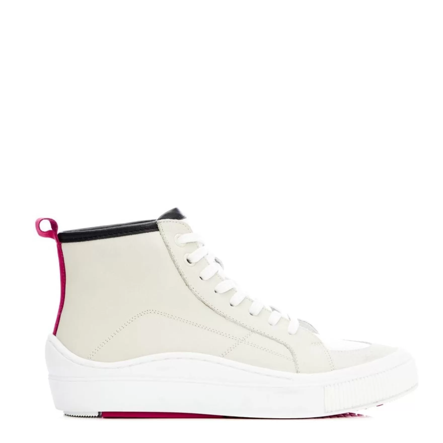 White Trainers | High-Top Trainers*Moda in Pelle White Trainers | High-Top Trainers