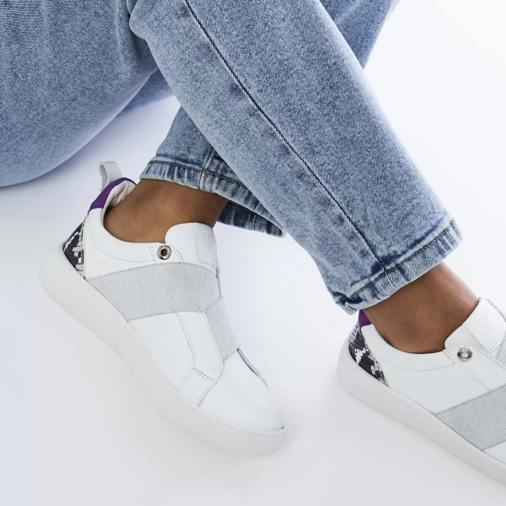 White Trainers | Slip-On Trainers*Moda in Pelle White Trainers | Slip-On Trainers