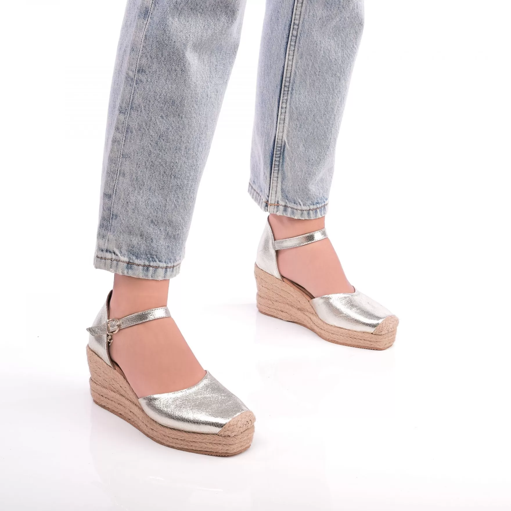 Metallics | Wedge Sandals*Moda in Pelle Metallics | Wedge Sandals