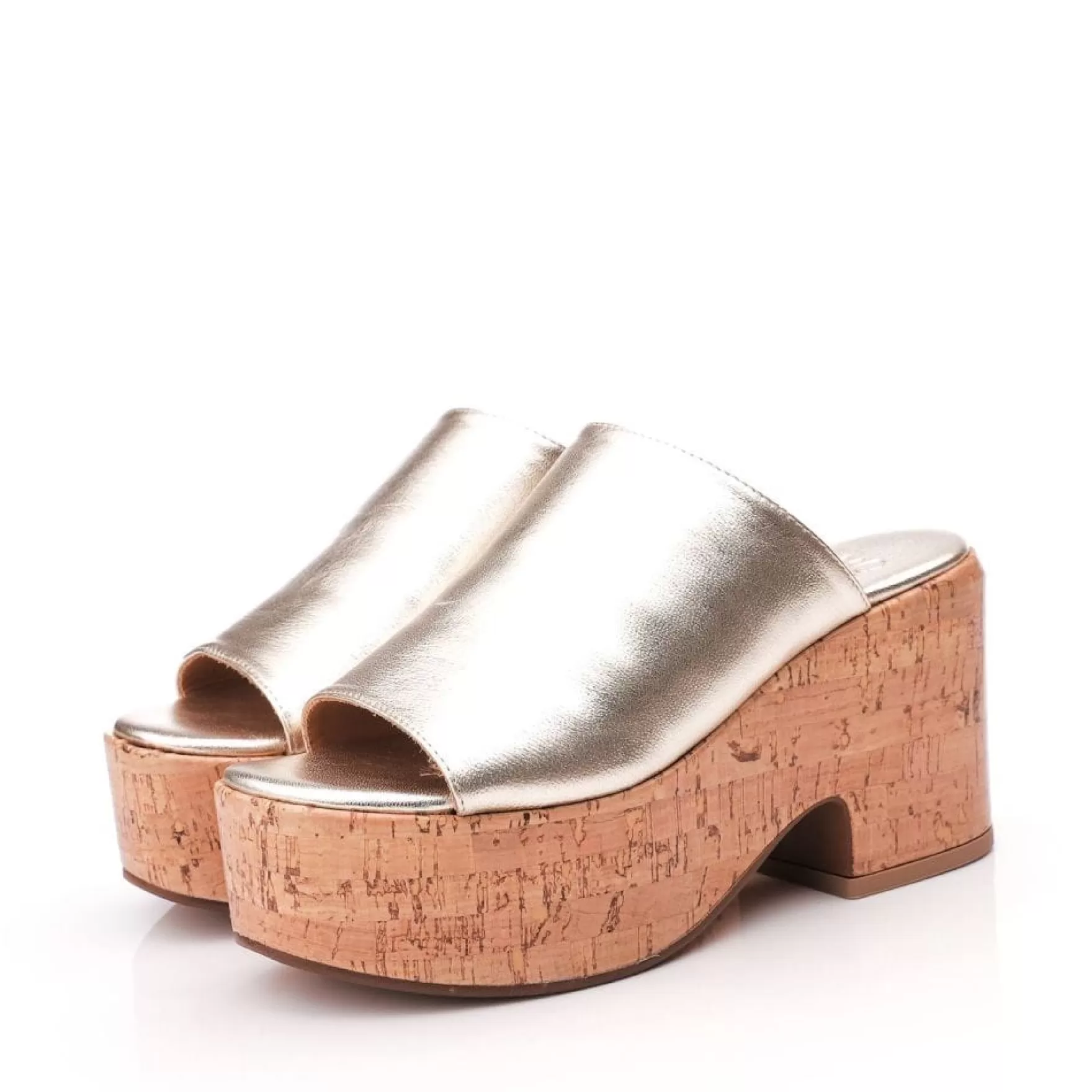 Metallics | Mule Sandals | Wedge Sandals*Moda in Pelle Metallics | Mule Sandals | Wedge Sandals