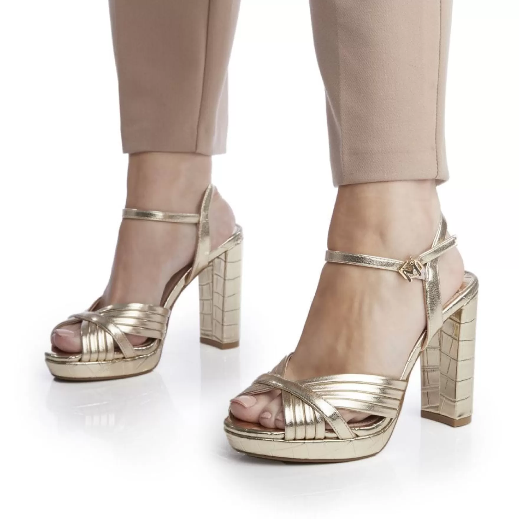 Metallics | Heeled Sandals | High Heel Shoes*Moda in Pelle Metallics | Heeled Sandals | High Heel Shoes